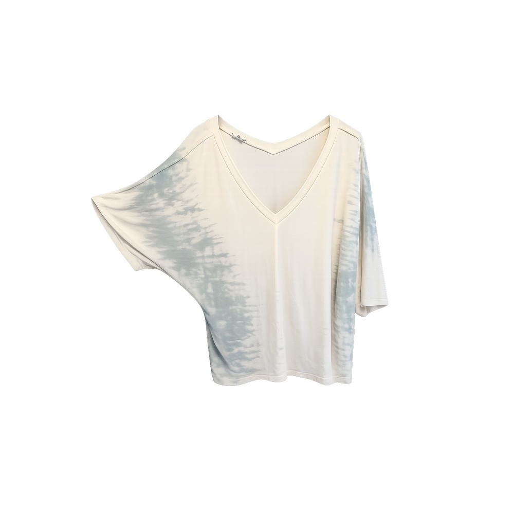 POL Sage Green Tie-Dye V-Neck Oversized - Picture 6 of 7
